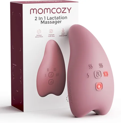 Vista 13 de Momcozy Extractor de leche portátil BP334 Air 1, 2 unidades rojo