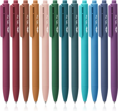 Vista 19 de Mr. Pen - Bolígrafos de gel retráctiles, paquete de 12, secado rápido, bolígrafos de gel de punta fina de 0.7mm, bolígrafos retráctiles, bolígrafos