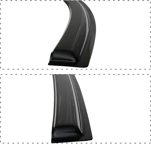 Vista 6 de Visera de ventana compatible con Honda CRV 2017-2022, estilo delgado, acrílico, humo, tintado, sol, lluvia, protector de pantalla, deflector
