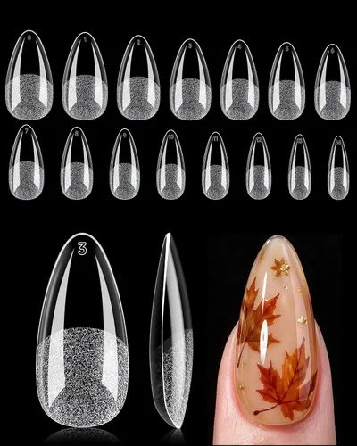 Vista 11 de UNA GELLA Puntas de uñas de gel cortas ovaladas, 150