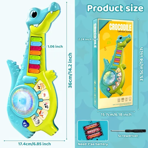 Vista 6 de Marstone Juguetes para Niños Pequeños de 1 Año de Edad Regalo para Niño: Juguetes Musicales para Bebé Niña de 12-18 Meses, Piano Guitarra Educativo