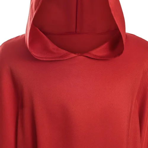 Vista 6 de Disfraz renacentista de caballero con capucha, capa de guerra, medieval, elegante, elegante, para cosplay, cinturón, conjunto de accesorios