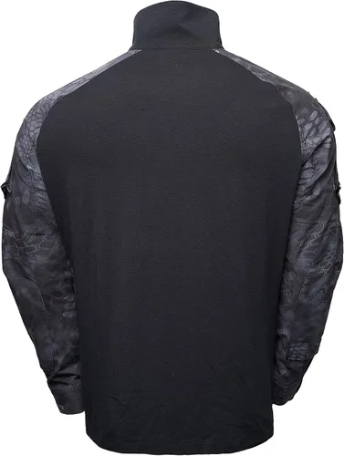 Vista 2 de Kryptek Men's Tactical Rugby Half Zip, Long Sleeve Shirt