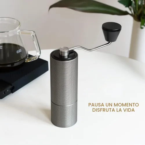Vista 6 de TIMEMORE Chestnut C2 - Molinillo de café manual de 0.88 oz con fresas cónicas de acero inoxidable CNC, ajuste interno ajustable, posicionamiento