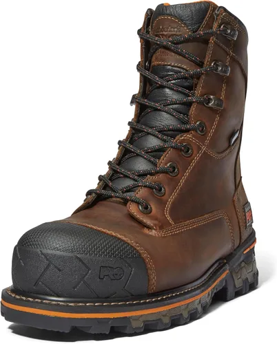 Vista 9 de Timberland PRO Men's Boondock 8 Inch Composite Safety Toe Waterproof Work Boots Marrón