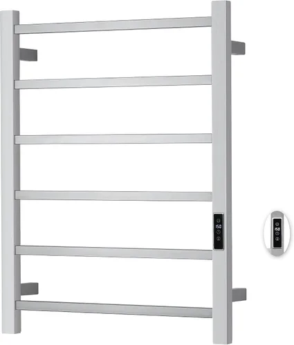 Vista 19 de Toalleros térmicos para baño, calentadores eléctricos de toallas para montar en la pared con temporizador y control de temperatura, calentador