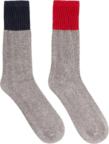 Vista 7 de Hot Feet Paquete de 8 calcetines térmicos para hombre, calcetines gruesos y cálidos para clima frío extremo con talón y dedos reforzados