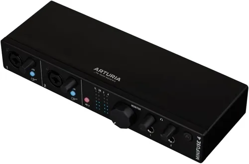 Vista 11 de Arturia MiniFuse 1 - Interfaz de audio USB compacta con software creativo para grabación, producción, podcasting, guitarra, color negro 1x Xlr and