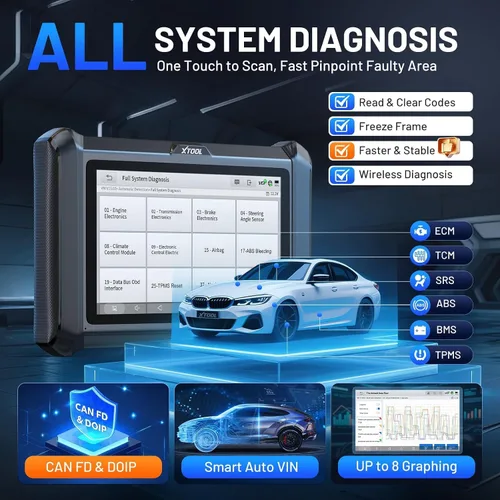 Vista 4 de XTOOL Escáner de Diagnóstico D7W OBD2: Versión Inalámbrica 2026 de D7/D7S/D7BT, Herramienta de Escaneo Bidireccional con Diagnóstico de TODO