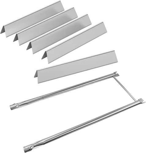 Vista 12 de SafBbcue Kits de piezas de parrilla para Weber Spirit II Serie 300 GS4 Parrillas de gas 7636 Barras aromatizantes 69787 Tubo de quemador 67060 Placa