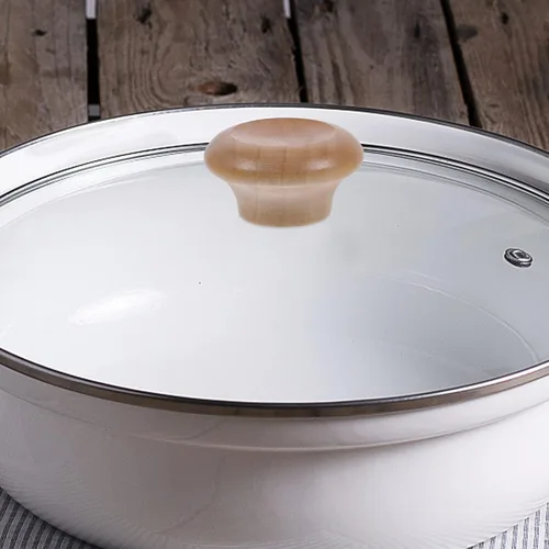 Vista 5 de Perillas de tapa de sartén de madera, 2 pomos de tapa de madera reemplazables para tapa de sartén de cocina, reemplazo de tapa de olla