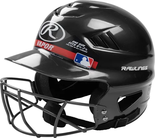 Vista 10 de Rawlings COOLFLO Batting Helmet Facemask Option