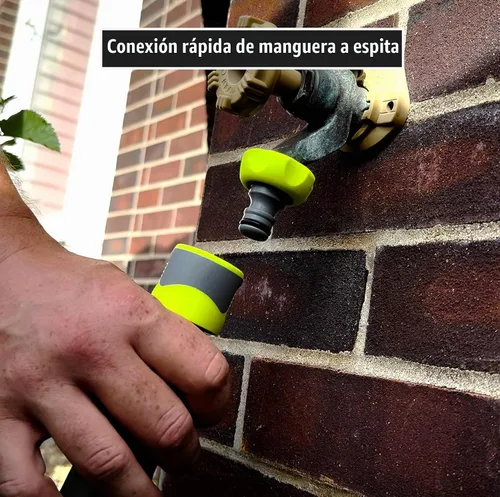 Vista 6 de Flexzilla Accesorios de conexión rápida para manguera de jardín, kit de enchufe de 5 piezas