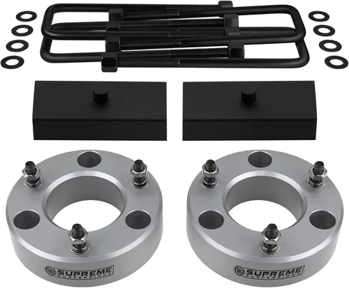 Vista 19 de Kit de elevación completa para Chevrolet Silverado & GMC Sierra 1500 2007-2020, separadores de puntales de elevación delantera, bloques cónicos