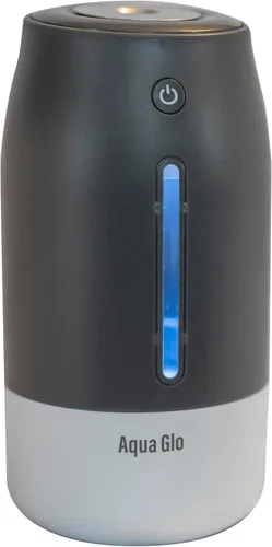 Vista 10 de Aqua Glo Humidificador personal - Niebla fría ultrasónica, batería recargable para 15 horas de uso, tanque de agua de 2 tazas, funcionamiento