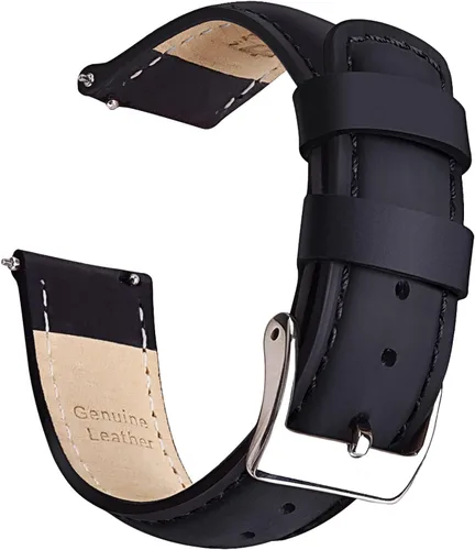 Vista 27 de Ritche Correas de Reloj de Cuero de Liberación Rápida Regalo de Navidad, Correas de Reloj Genuinas para Hombres y Mujeres, Correa de Reloj de Cuero