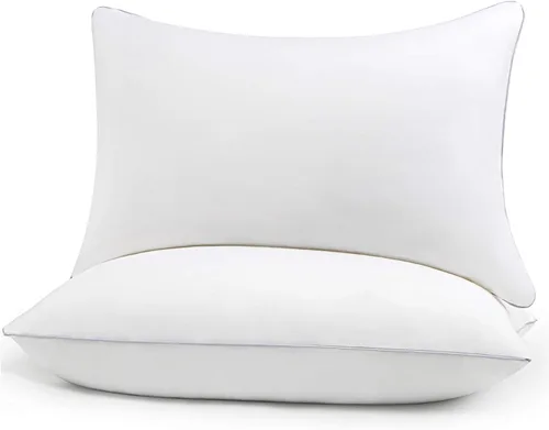 Vista 8 de HIMOON Almohadas de cama para dormir paquete de 4, juego de almohadas refrescantes de tamaño estándar de 4, funda de microfibra de alta gama