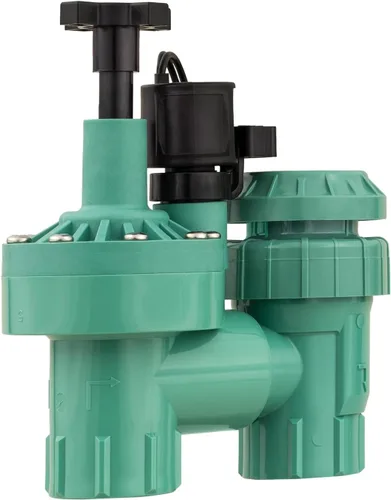 Vista 2 de Orbit 57604 - Paquete de 3 válvulas antisifón automáticas de 1 pulgada FPT serie 100 con control de flujo y reductor de 3/4 pulgadas