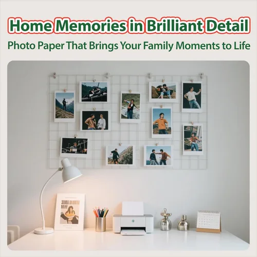 Vista 6 de Uinkit Papel fotográfico de inyección de tinta brillante de alta calidad, 4 x 6 pulgadas, 48 libras, 6.35 oz/m², 100 hojas, calidad fotográfica