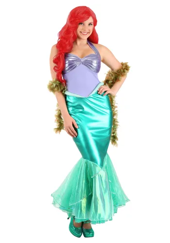 Vista 6 de Disfraz de La Sirenita Ariel Deluxe para mujer Multicolor