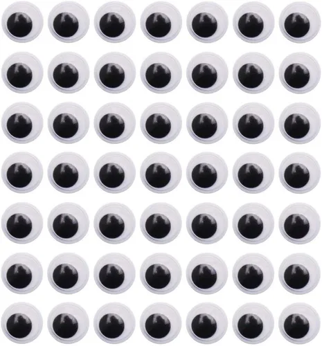 Vista 6 de DECORA 6mm Ojos móviles redondos con autoadhesivo, 1000 piezas