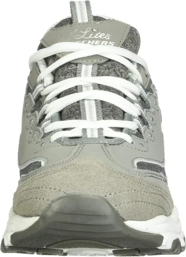 Vista 2 de Skechers D'Lites - Tenis de espuma viscoelástica con cordones para mujer