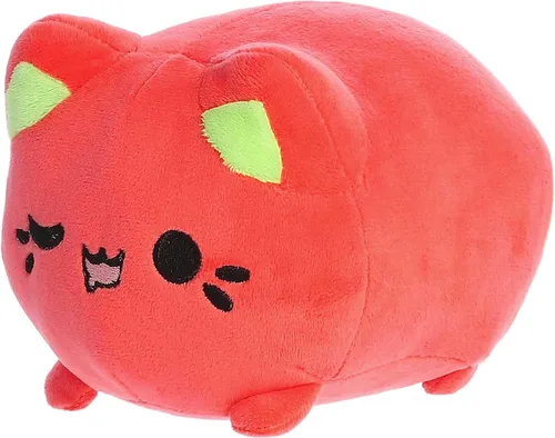 Vista 5 de Aurora® Encantador Tasty Peach® Guayaba Meowchi - Animal de peluche - Diseño brillante y colorido - Peluche Showpiece - Naranja 7 pulgadas