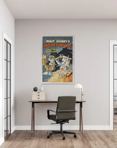 Vista 6 de Mickey Mouse - Walt Disney Movie Poster (The Mad Doctor) (Size: 24" x 36") (Laminated Poster)
