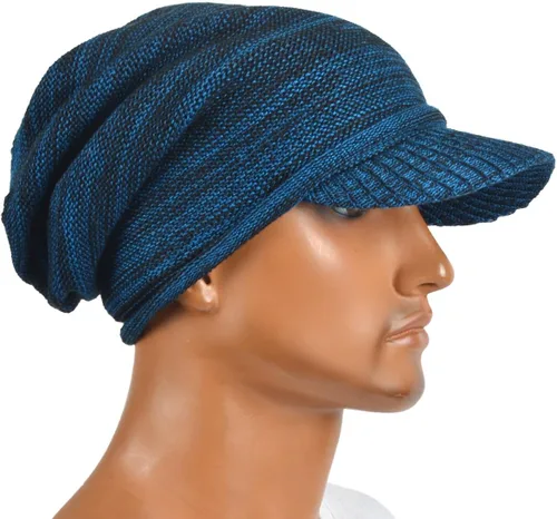 Vista 2 de Gorro de punto vintage para hombre con visera B319