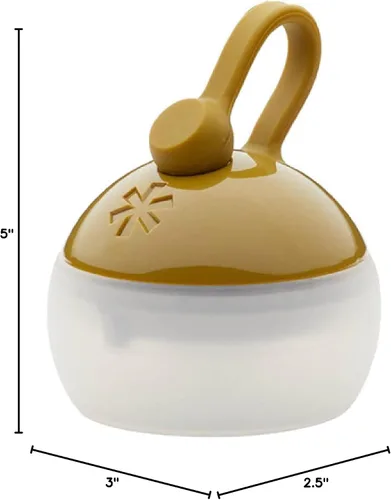 Vista 6 de Snow Peak Hozuki - Mini linterna, compacta, brillante, portátil, luz de campamento, color dorado