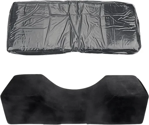 Vista 7 de Almohada de extensión de pestañas de terciopelo, almohada de cuello de espuma viscoelástica para salón de belleza para injerto de pestañas, Negro