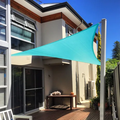 Vista 7 de E&K Sunrise - Toldo de 17 x 17 pies, forma rectangular, con anillo, de HDPE, con bloqueo UV, para pérgola, patio, jardín, terraza, cubierta