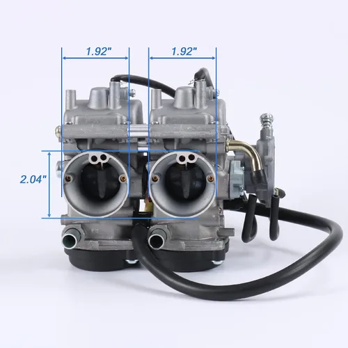 Vista 4 de Carburador con válvula de combustible Petcock Asamblea de 0.315 in de repuesto para Yamaha Raptor 660 660R YFM660 YFM 660R ATV Quad Carb 2001-2005