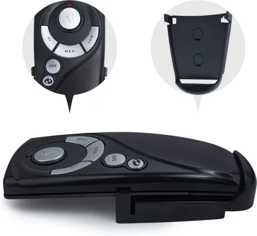 Vista 3 de Eogifee UC7083T - Ventilador de techo con mando a distancia de Hampton Bay con botón de marcha atrás 3 velocidades de control, solo montaje en pared