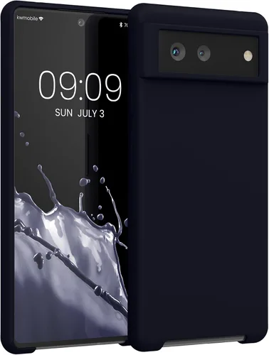 Vista 199 de kwmobile Funda Compatible con Google Pixel 6 Pro - Funda de Teléfono de Silicona TPU con Acabado Suave - Azul Caribe