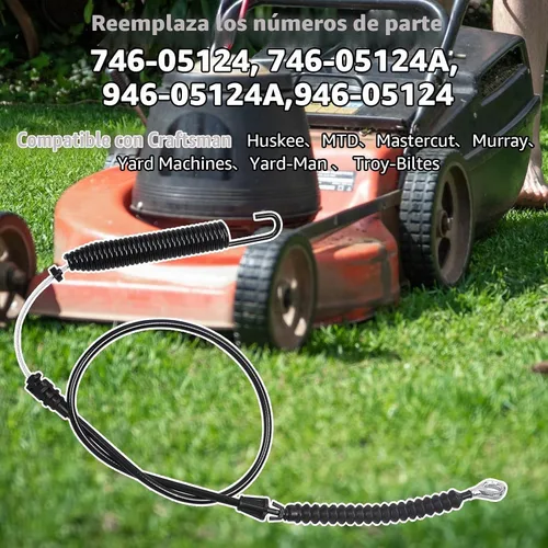 Vista 6 de Cable de compromiso de hoja 946-05124A para cortacésped Troy-Bilt MTD