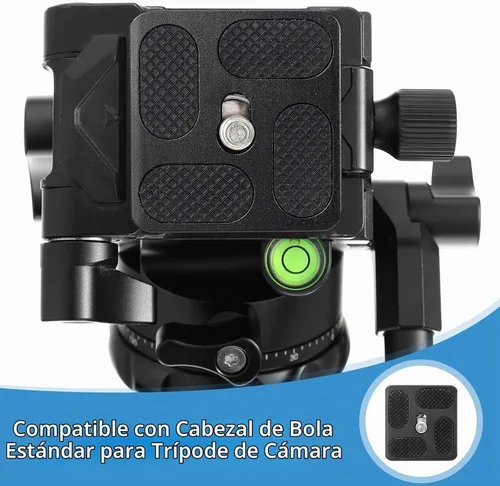 Vista 6 de Frienda 2 piezas de placa de liberación rápida de metal con rosca de cámara de 1/4''-20, placa de montaje para trípode, se adapta a estándar