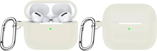 Vista 7 de Sahara - Venture Series - Funda de silicona para AirPods Pro (2ª generación), color blanco nube (HP00053)