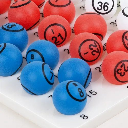 Vista 7 de GSE Games & Sports Expert Bingo Balls - Ping Pong Size Balls for Large Bingo Cage, Bingo Calling Balls for Parties, Prize Raffles, Family Game Nights