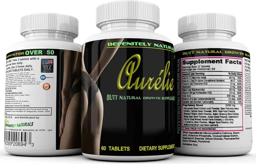 Vista 4 de Aurélie – El producto de ampliación de glúteos mejor calificado de Estados Unidos – Mejora femenina natural que funciona – 60 tabletas