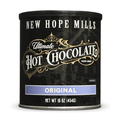 Vista 2 de Chocolate caliente definitivo, por NEW HOPE MILLS, sin OMG, 16 onzas, vegano (menta)