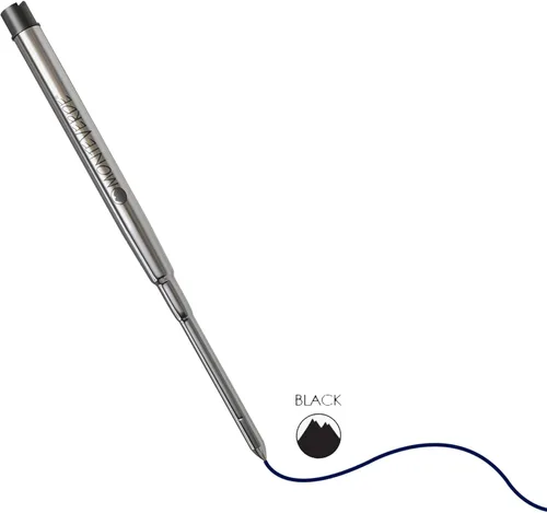 Vista 4 de Monteverde Recambio de bolígrafo de gel sin tapa para adaptarse a bolígrafos Sheaffer, punta fina, negro, 2 por paquete (S422BK)