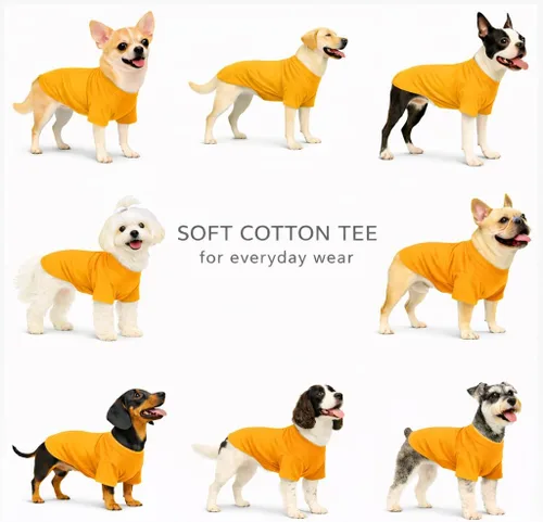Vista 45 de Lovelonglong 2019 - Ropa para mascotas, Disfraces para Perro, Ropa Camisetas en blanco para Perros Grande Medianos Pequeños 100% Algodón 18