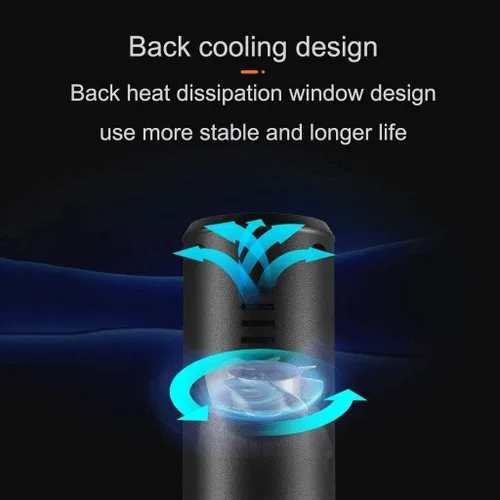 Vista 4 de Compresor de aire portátil para neumáticos de automóvil, compresor de aire, bomba infladora de neumáticos, 150 PSI con linterna LED de emergencia
