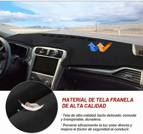 Vista 5 de CARTIST - Alfombrilla para salpicadero para Ford Fusion 2013-2018 2019 2020 Accesorios Cubierta de salpicadero Alfombrilla de franela Protector