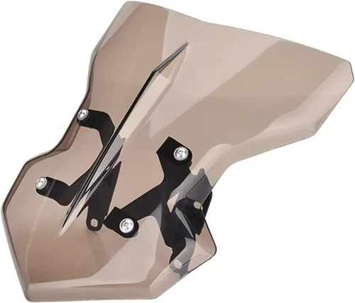 Vista 8 de GLoyer Motorcycle Windshield Compatible with MT09 FZ09 2017-2020 Motorcycle Motorbike Windshield Windscreen with Screws (Color : Black)