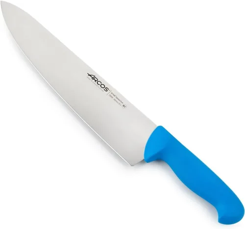 Vista 17 de Arcos Cuchillo de chef de acero inoxidable nitrum de 8 pulgadas y hoja de 7.874 in. Cuchillo de cocina profesional multiusos. Mango ergonómico