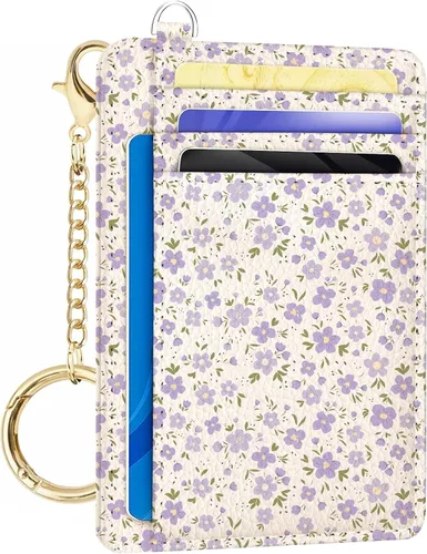 Vista 6 de METALPHA Tarjetero delgado para tarjetas de crédito, carteras pequeñas para mujer, cartera RFID para mujer, bolsillo frontal, lindo y divertido