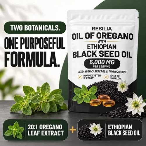 Vista 2 de RESILIA Aceite de Semilla Negra Etíope con Aceite de Orégano
