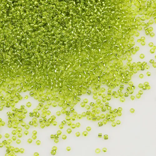 Vista 30 de Cuentas de Semilla de Vidrio Transparentes con Línea Plateada Tamaño 8/0 Artesanías Cuentas de Semilla de Cristal de 3 mm para Hacer Joyas
